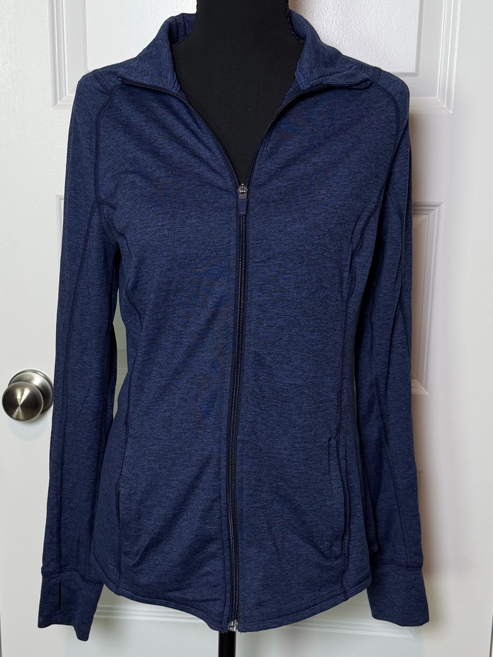 Old Navy Active Go-Dry Blue Full Zip Athletic Jacket Women’s Medium